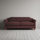 Front View of Dolittle 3 Seater Sofa in Laidback Linen Damson