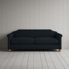 Front View of Dolittle 3 Seater Sofa in Laidback Linen Midnight
