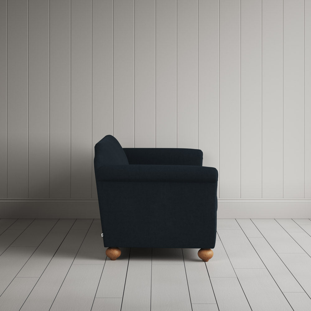  Side View of Dolittle 3 Seater Sofa in Laidback Linen Midnight 