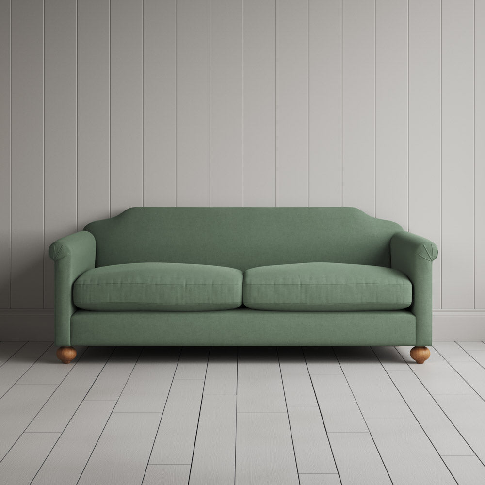  Front View of Dolittle 3 Seater Sofa in Laidback Linen Moss 