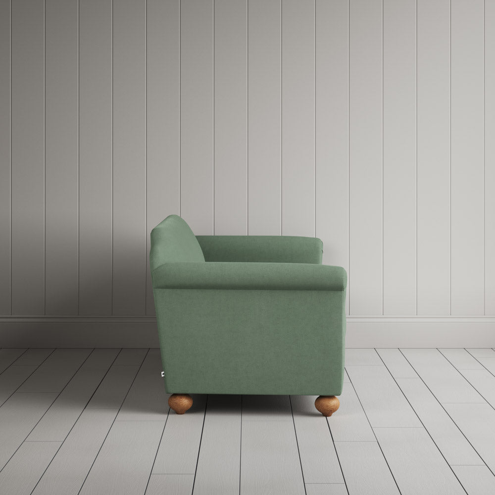 Side View of Dolittle 3 Seater Sofa in Laidback Linen Moss