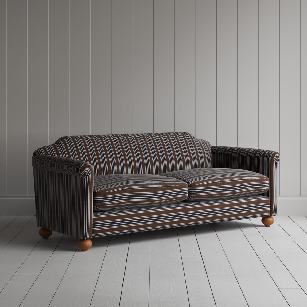  Dolittle 3 Seater Sofa in Regatta Cotton, Charcoal 