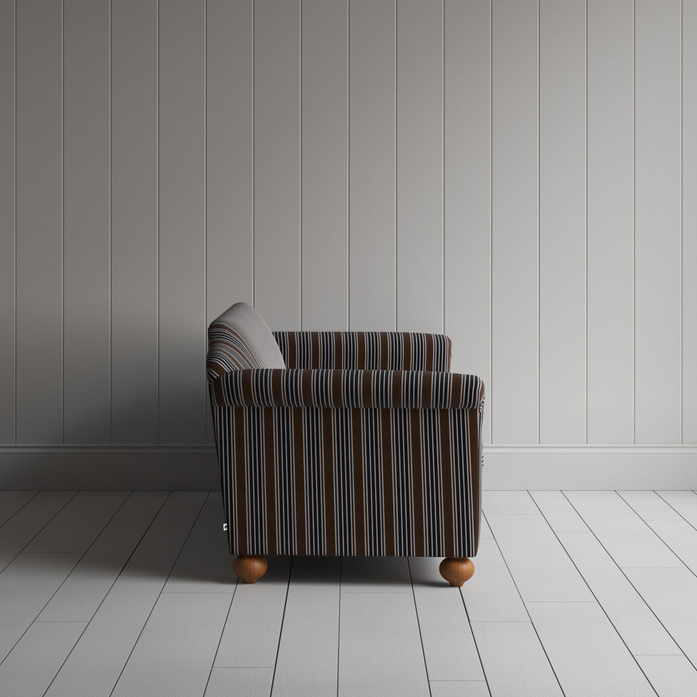 Side profile of Dolittle 3 Seater Sofa in Regatta Cotton, Charcoal