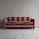 Front view of Dolittle 3 Seater Sofa in Regatta Cotton, Flame