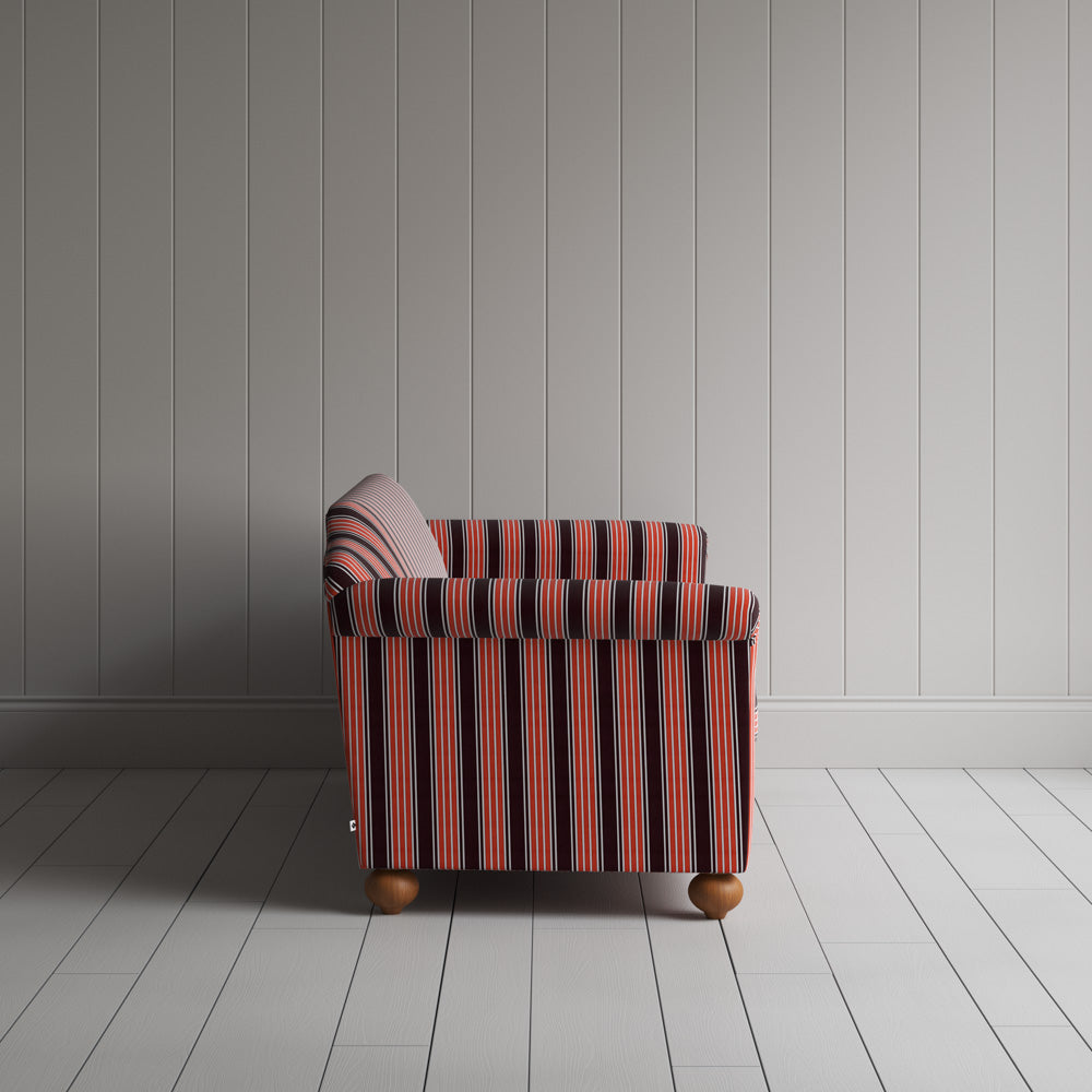 Side profile of Dolittle 3 Seater Sofa in Regatta Cotton, Flame