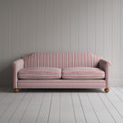 Front view of Dolittle 3 Seater Sofa in Slow Lane Cotton Linen, Berry