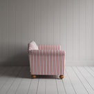 Side profile of Dolittle 3 Seater Sofa in Slow Lane Cotton Linen, Berry