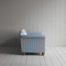 Side profile of Dolittle 3 Seater Sofa in Slow Lane Cotton Linen, Blue