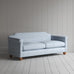 image of Dolittle 3 Seater Sofa in Square Deal Cotton, Blue Brown