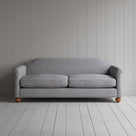 Front view of Dolittle 3 Seater Sofa in Ticking Cotton, Blue Brown