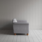 Side profile of Dolittle 3 Seater Sofa in Ticking Cotton, Blue Brown