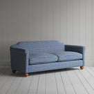 Dolittle 3 Seater Sofa in Well Plaid Cotton, Blue Brown