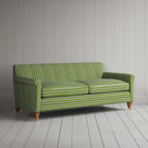 Idler 3 Seater Sofa in Colonnade Cotton, Green and Wine