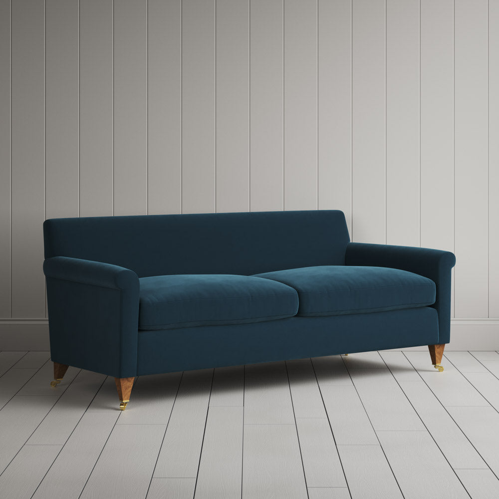 Idler 3 Seater Sofa in Intelligent Velvet Aegean