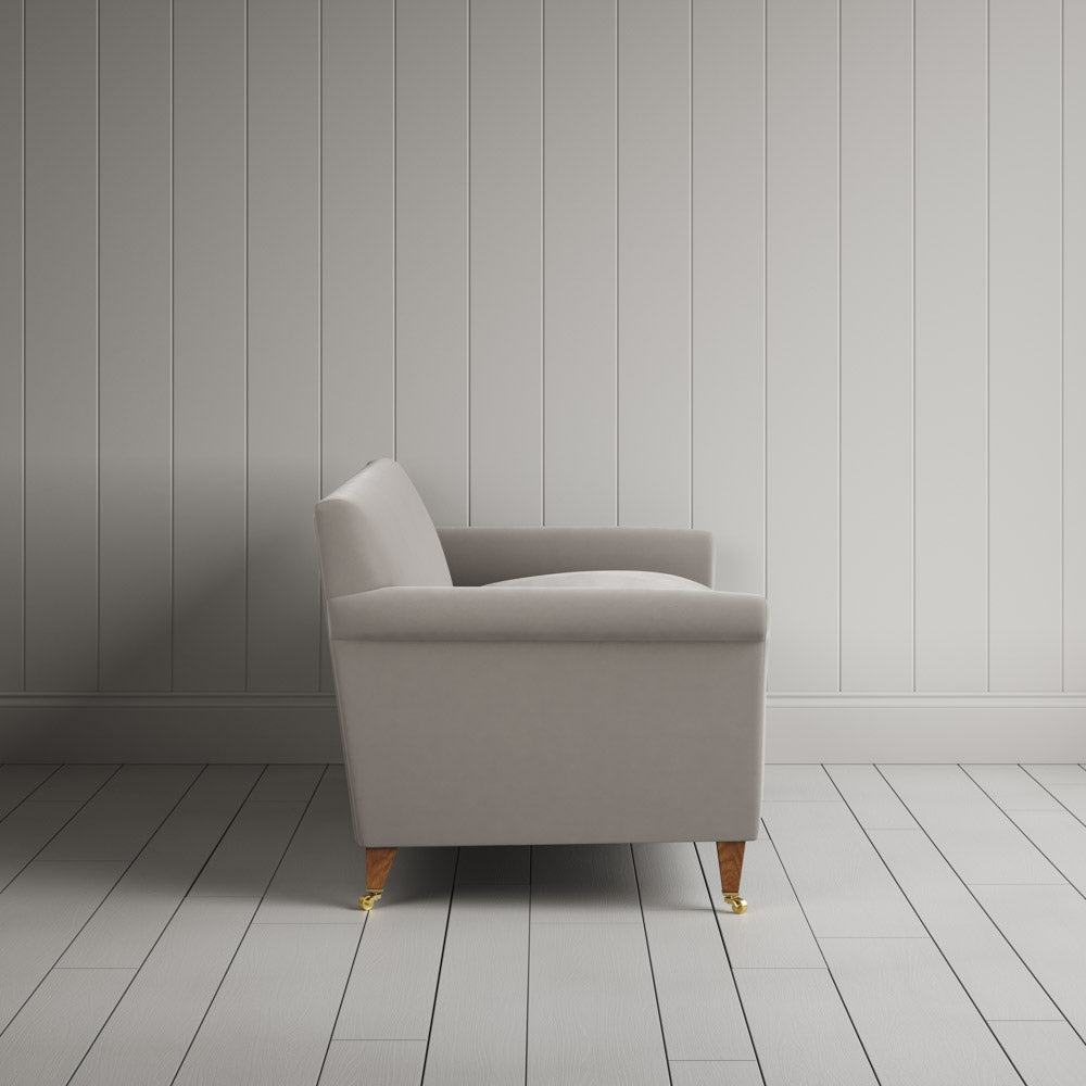  Side profile of Idler 3 Seater Sofa in Intelligent Velvet Moonstone 