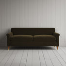 Front view of Idler 3 Seater Sofa in Intelligent Velvet Seaweed