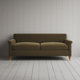Front view of Idler 3 Seater Sofa in Intelligent Velvet Sepia