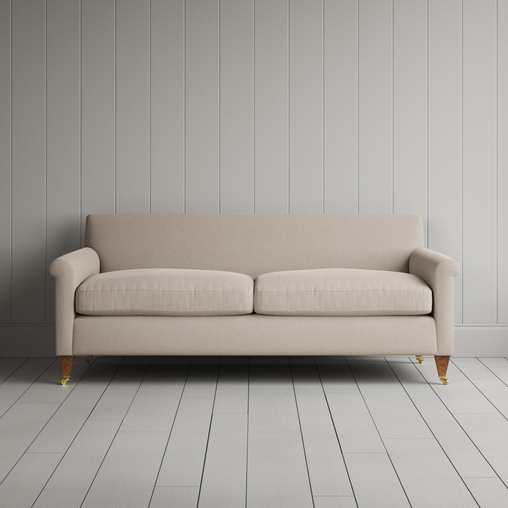 Front view of Idler 3 Seater Sofa in Laidback Linen Dove 