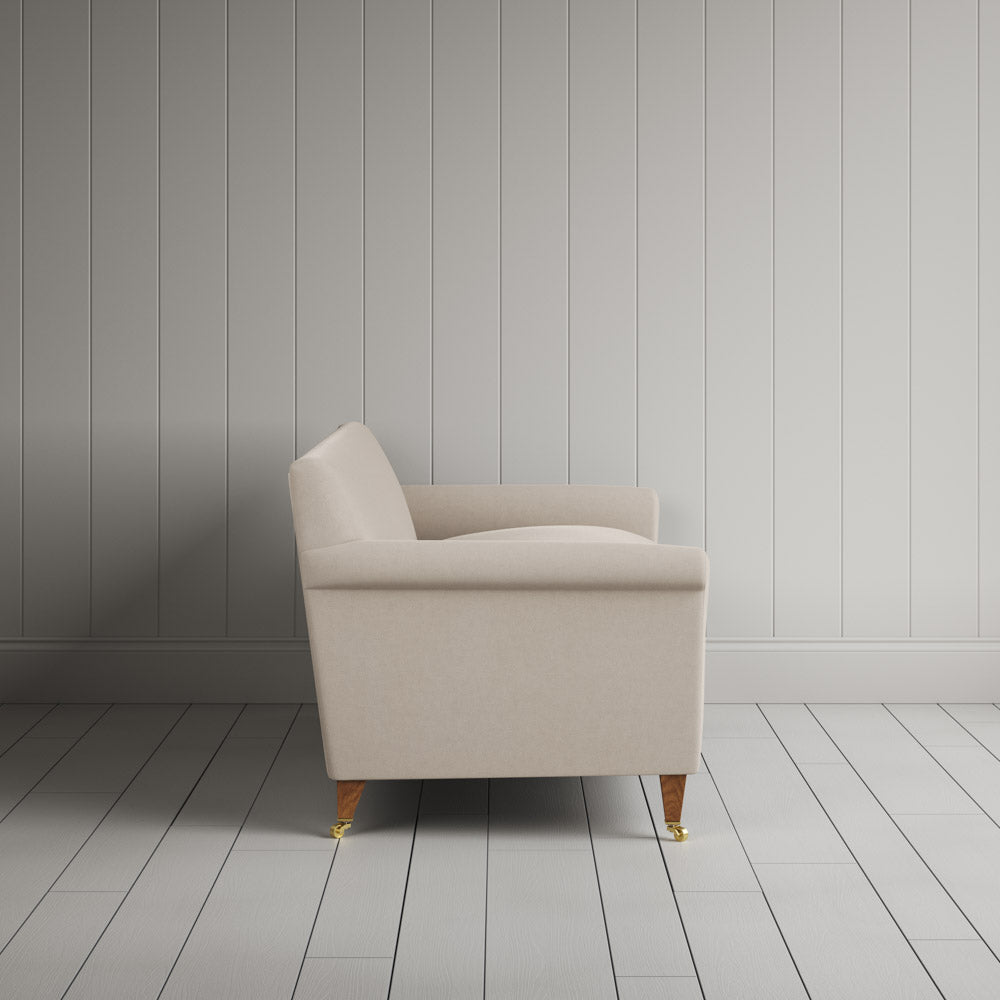 Side profile of Idler 3 Seater Sofa in Laidback Linen Dove