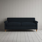 Front view of Idler 3 Seater Sofa in Laidback Linen Midnight