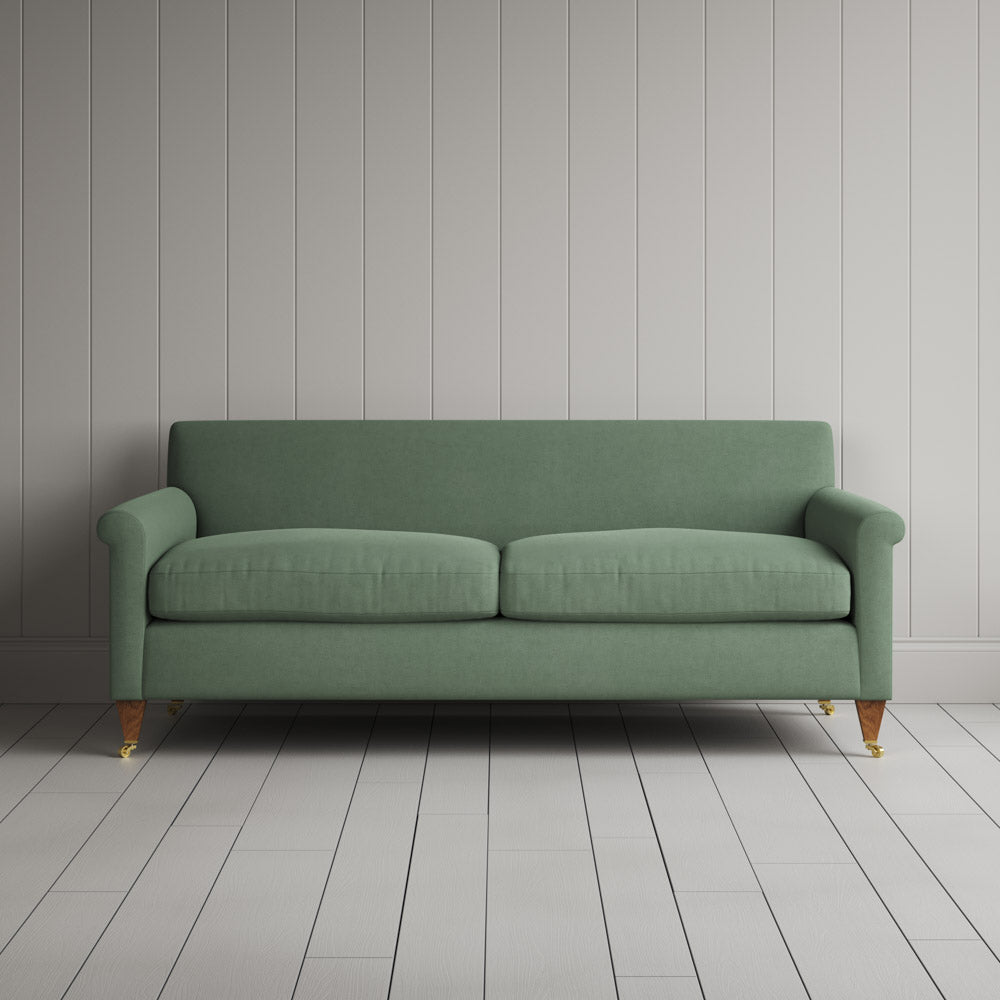  Front view of Idler 3 Seater Sofa in Laidback Linen Moss 