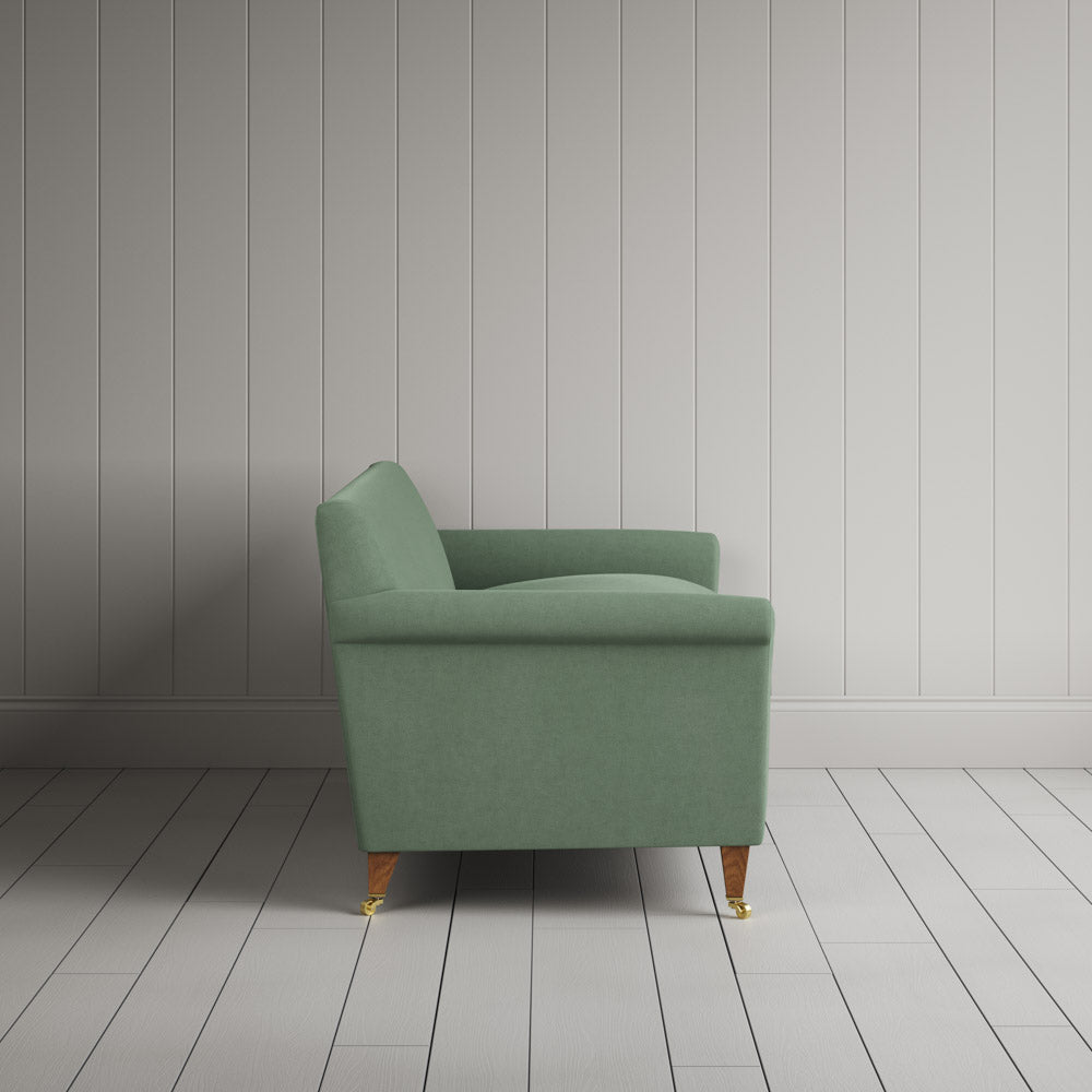  Side profile of Idler 3 Seater Sofa in Laidback Linen Moss 