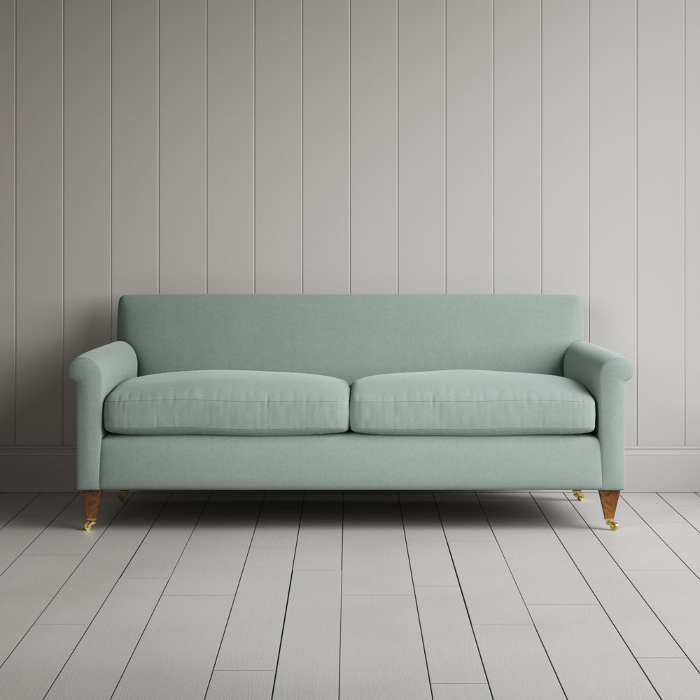 Front view of Idler 3 Seater Sofa in Laidback Linen Sky