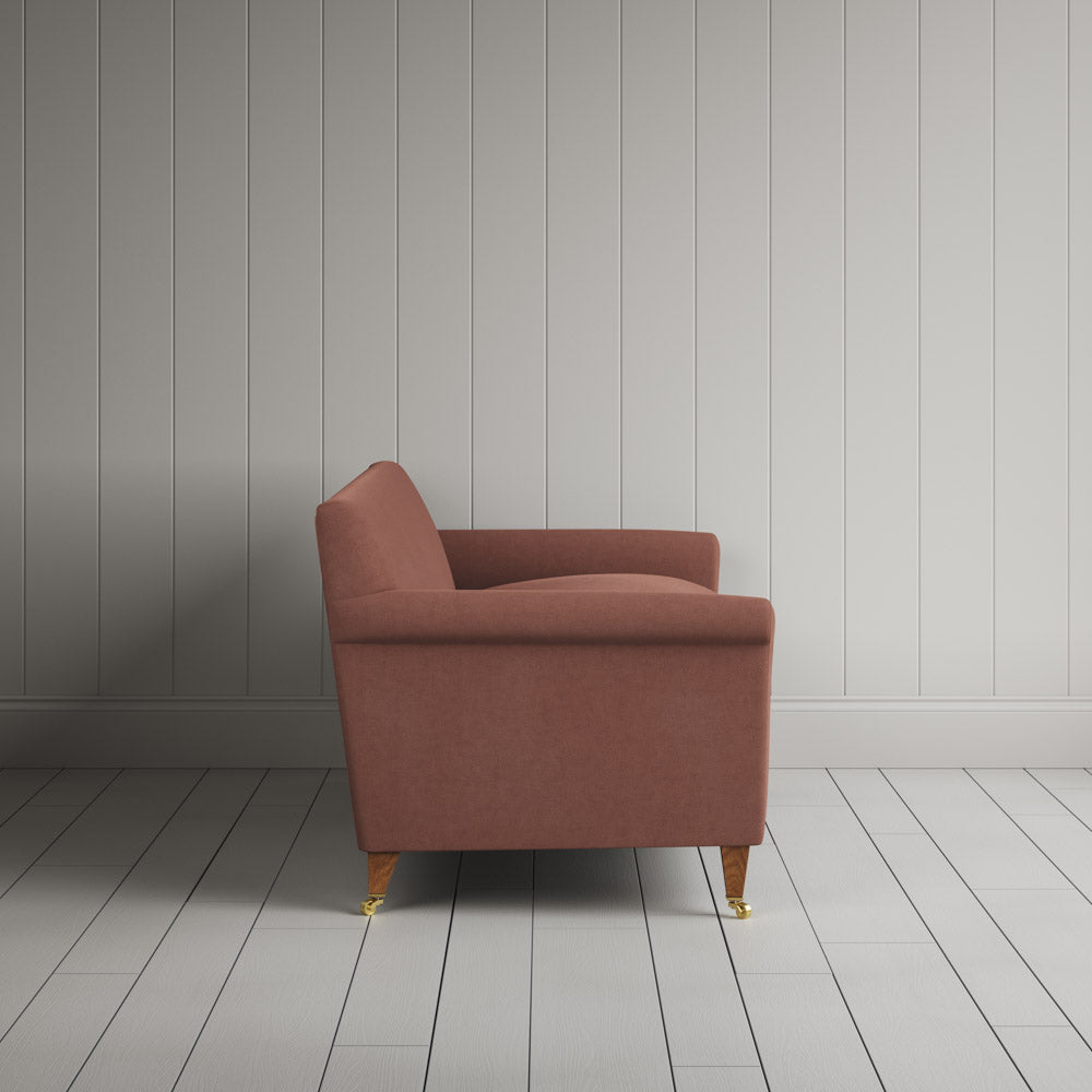  Side profile of Idler 3 Seater Sofa in Laidback Linen Sweet Briar 