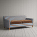 image of Idler 3 Seater Sofa in Regatta Blue Frame and Classic Corduroy Tobacco Seat