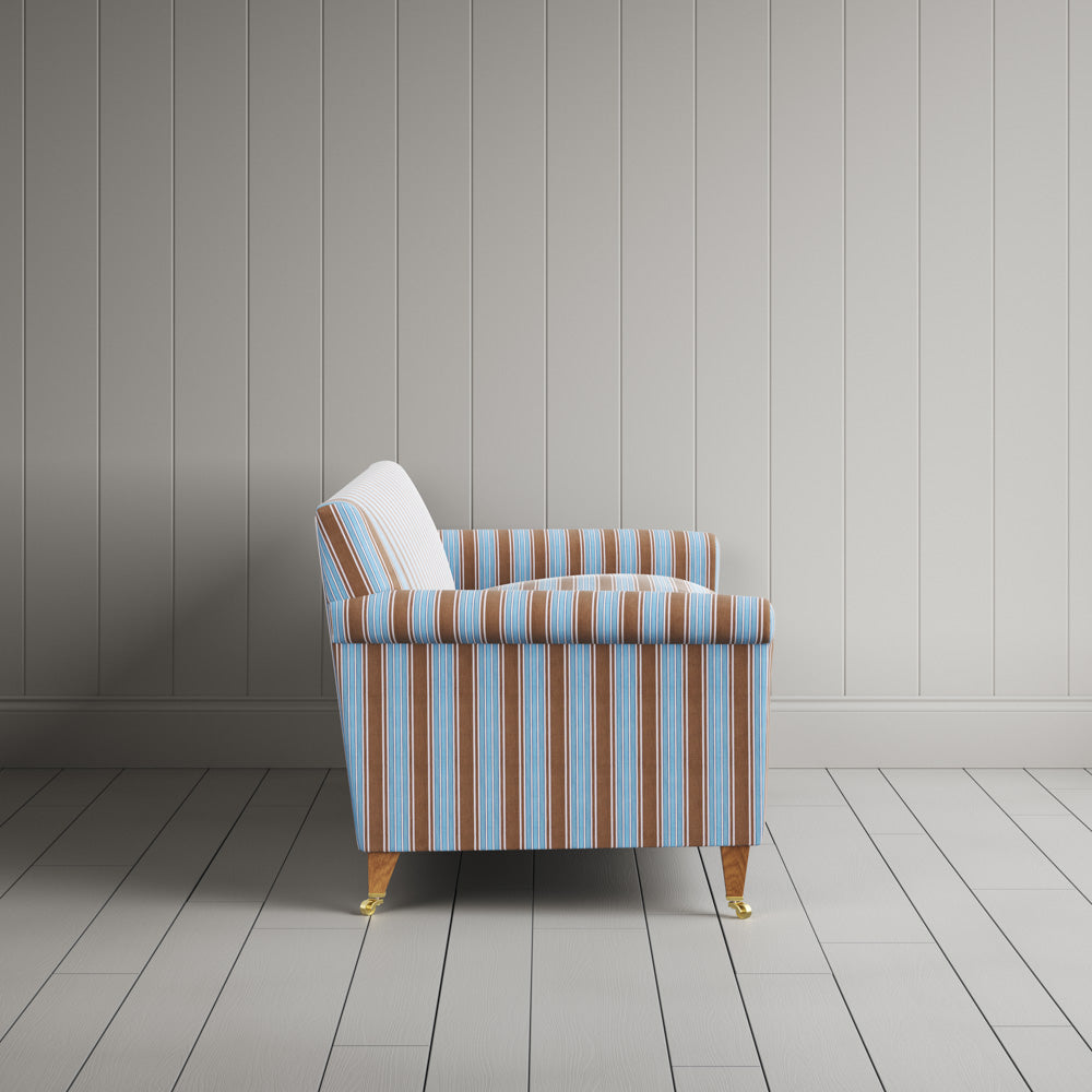 Side profile of the Regatta Blue Idler sofa by NiX