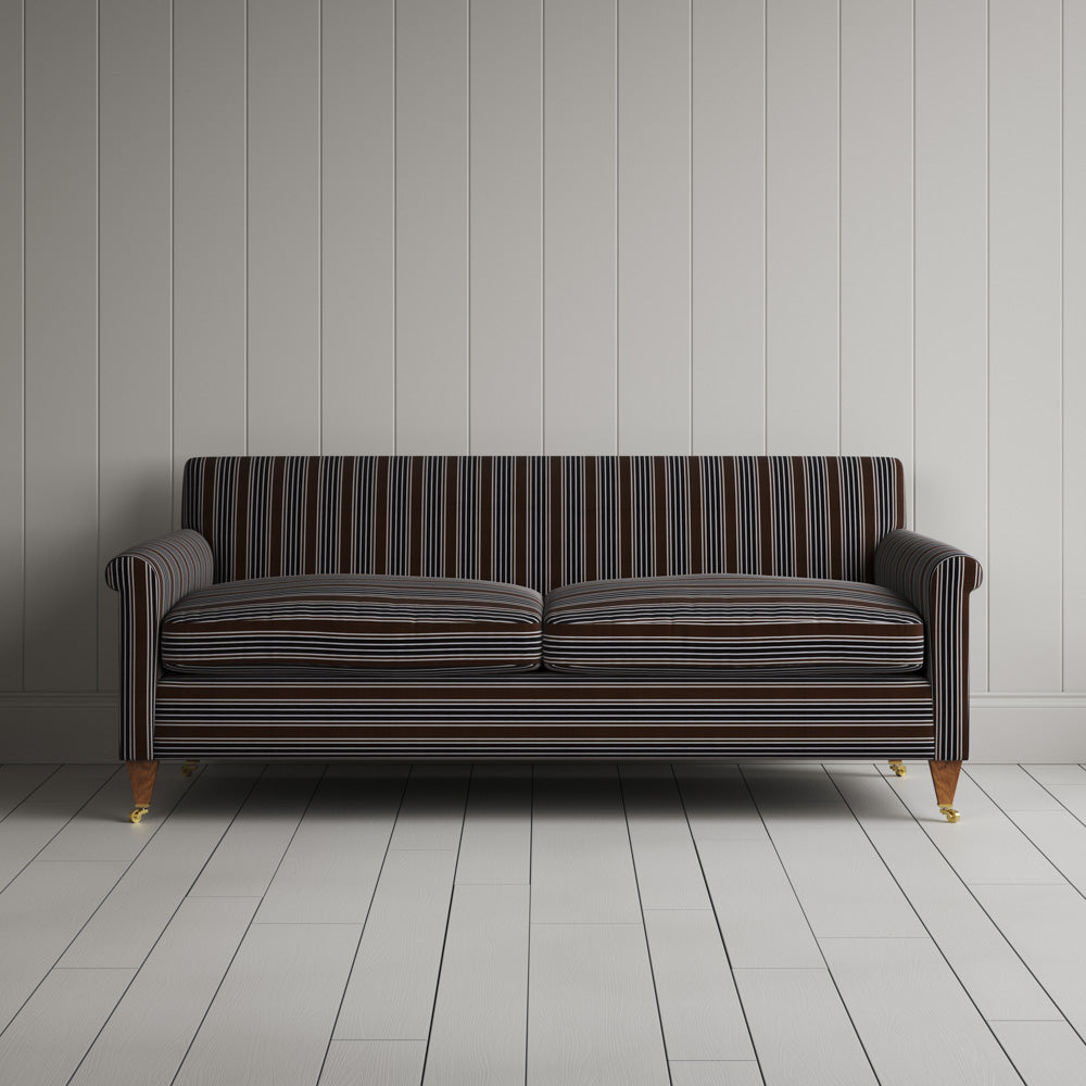  Front view of Idler 3 Seater Sofa in Regatta Cotton, Charcoal 