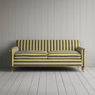 Front View of Idler 3 Seater Sofa in Regatta Cotton, Custard