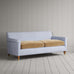 image of Idler 3 Seater Sofa in Ticking Aqua Brown Frame and Classic Corduroy Stone Beige Seat