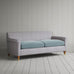 image of Idler 3 Seater Sofa in Ticking Blue Brown Frame and Intelligent Velvet Mineral Seat