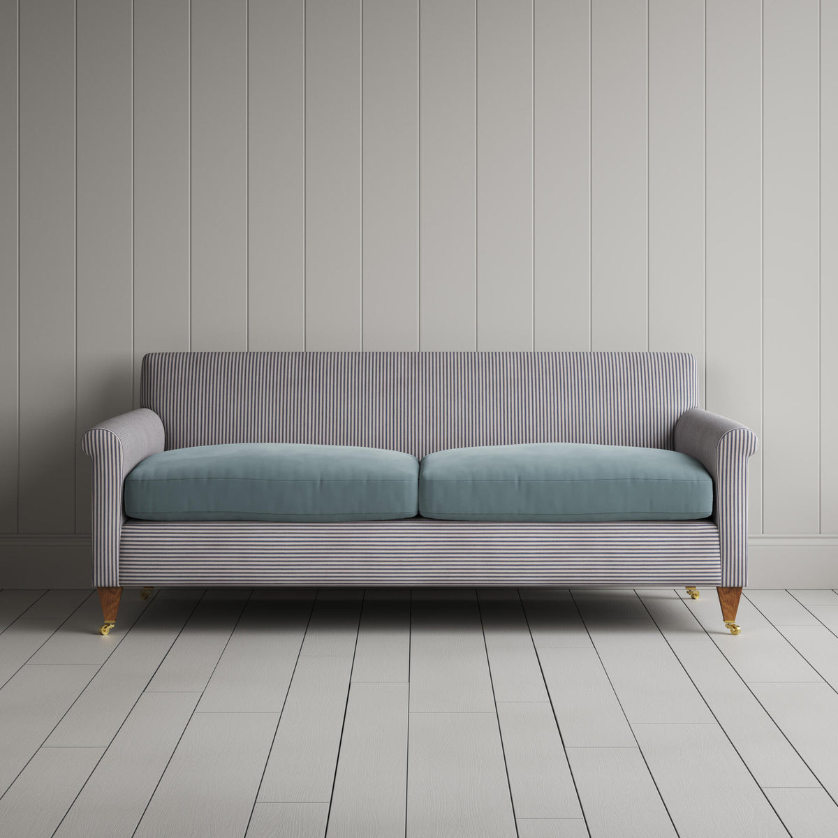 Front view of the 3 seater Idler sofa by Nicola Harding