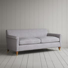 Idler 3 Seater Sofa in Ticking Cotton, Blue Brown