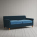 image of Idler 3 Seater Sofa in Intelligent Velvet Aegean Frame and Classic Corduroy Harbour Blue Seat