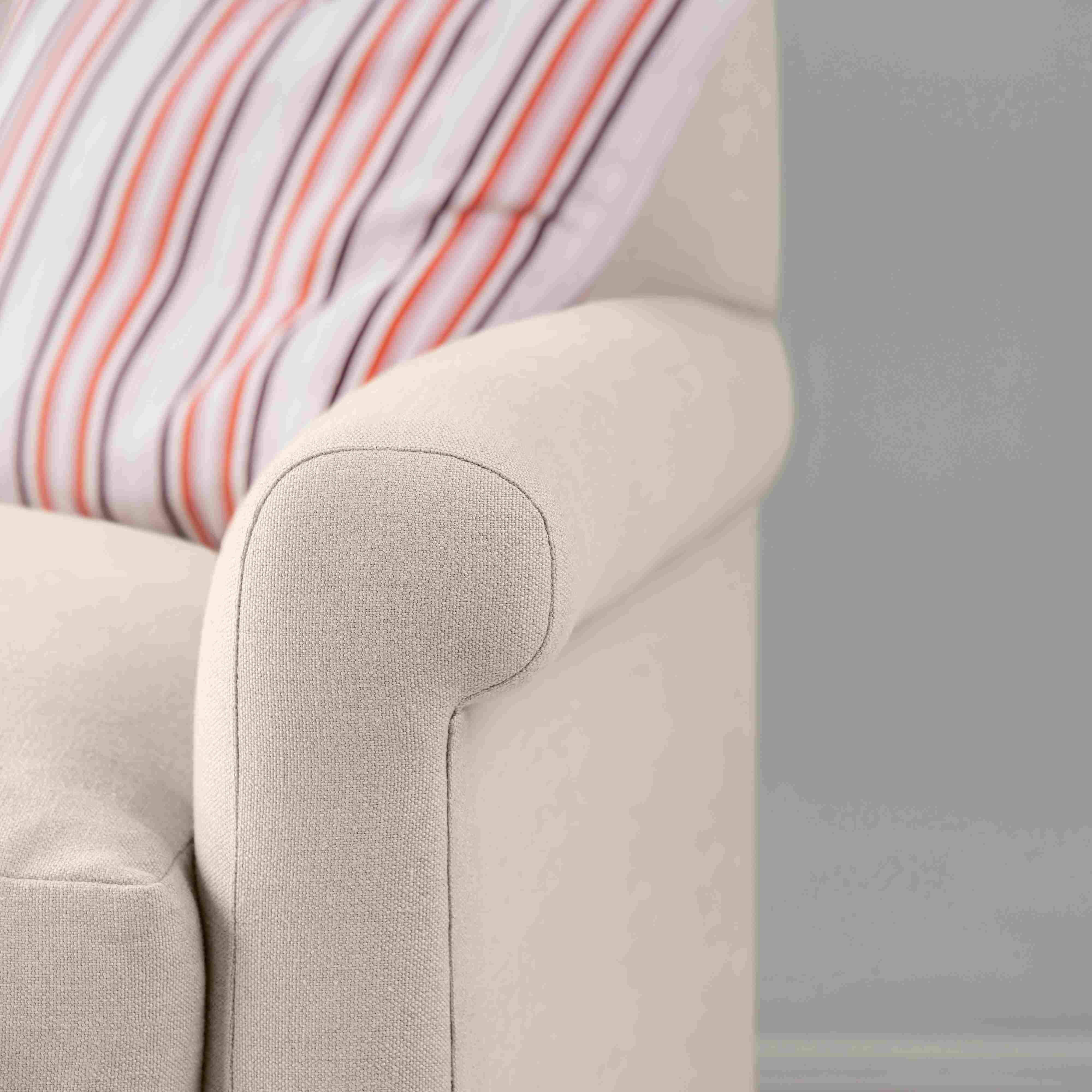  Close-up of the tailored armrest on the Dove Idler by Nix 