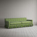 image of Curtain Call 4 Seater Sofa in Colonnade Cotton, Green and Wine