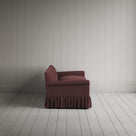 Side View of Curtain Call 4 seater sofa in Laidback Linen Damson