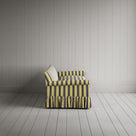 Side View of Curtain Call 4 Seater Sofa in Regatta Cotton, Custard