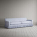 image of Curtain Call 4 Seater Sofa in Ticking Cotton, Aqua Brown