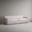 Curtain Call 4 Seater Sofa in Ticking Cotton, Berry