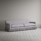 Curtain Call 4 Seater Sofa in Ticking Cotton, Blue Brown