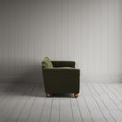 Side profile of the Caper green corduroy Dolittle sofa