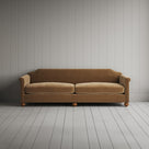 Front View of Large 4 seater sofa in Classic Corduroy Stone Beige