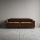 Large 4 seater sofa in Classic Corduroy Tobacco Hand Made in UK