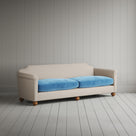 Dolittle 4 seater sofa in Laidback Linen Dove Frame and Classic Corduroy Harbour Blue Seat