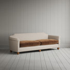 Dolittle 4 seater sofa in Laidback Linen Dove Frame and Classic Corduroy Tobacco Frame