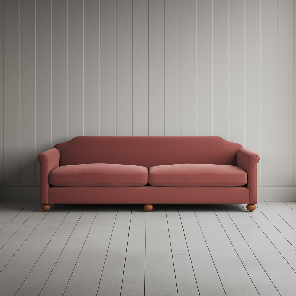  Front view of Dolittle 4 seater Sofa in Intelligent Velvet Damson
 